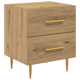 Bedside Cabinet with Drawer 2 pcs Artisan Oak 40 x 35 x 47.5 cm 881998