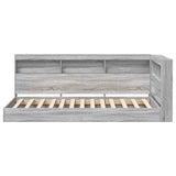 Bookcase Bed Grey sonoma 75 x 190 cm Engineered wood 3335758
