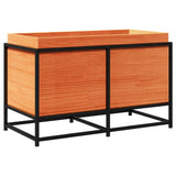 Garden Planter Wax Brown 80x40x50 cm Solid Wood Pine 847030