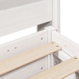 Bed Frame without Mattress White 120x190 cm Small Double Solid Wood Pine 3306907