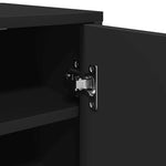Shoe Cabinet Black 32x35x92 cm Engineered Wood 808973