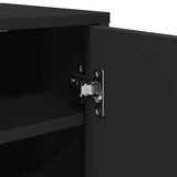 Shoe Cabinet Black 32x35x92 cm Engineered Wood 808973