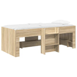 Kids'High Bed Frame 2 pcs Sonoma Oak 90 x 190 cm 3422581