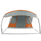 Camping Tent Tunnel 5-Person Grey and Orange Waterproof 4009427