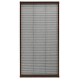 Plisse Insect Screen for Windows Aluminium Brown 80x160 cm 148658