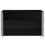 Pallet Collars 3 pcs Black 100x100 cm Solid Wood Pine 3295375