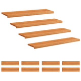 Stair Treads 12 pcs 110 x 30 x 2 cm Light Brown 3446350