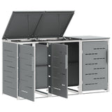 Wheelie Bin Storage Stainless Steel Grey 3422244
