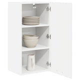 Hanging Cabinet with Door White 40 x 31 x 80 cm Engineered Wood 884258