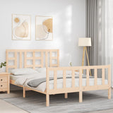 Bed Frame without Mattress 140x190 cm Solid Wood Pine 3191951