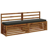 2-Piece Bench Cushions VUGHT 2 pcs 100% Polyester Anthracite 951483