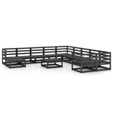 12 Piece Garden Lounge Set Solid Pinewood 3076053