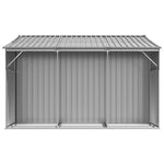 Garden Shed Grey 277x279x179 cm Galvanised Steel 3188290
