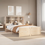 Bookcase Bed without Mattress 140x200cm Solid Wood Pine 3322471