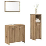 ZNTS 3 Piece Bathroom Furniture Set Artisan Oak Engineered Wood 3328560