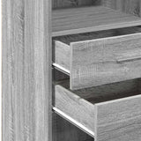 Highboard Grey Sonoma 45x42.5x124 cm Engineered Wood 846171