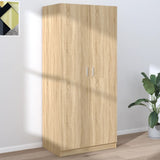 Wardrobe Sonoma Oak 80x52x180 cm Engineered Wood 800624