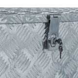 Aluminium Box 110.5x38.5x40 cm Silver 142941