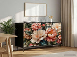 Sideboard BORNE Black Oak 102 x 33 x 76 cm Engineered Wood 8006976