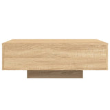 Coffee Table with LED Lights Sonoma Oak 85x55x31 cm 836611