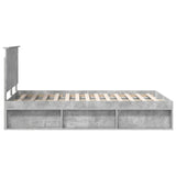Bed Frame with Headboard Concerte 120 x 190 cm Solid Pine Wood 3411040