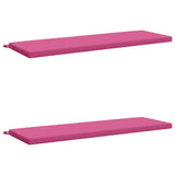 2-Piece Bench Cushions SOEST 2 pcs 100% Polyester Pink 949419