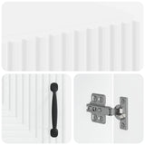 Bathroom Storage Cainet HAARLEM White 59.5 x 31 x 80 cm 896835