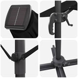 Umbrella Black 351 x 250 x 253 cm Polyester and Aluminium 42003363