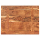 Table Top 80x60x3.8 cm Rectangular Solid Wood Acacia 370991