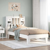 Bed Frame without Mattress White 90x200 cm Solid Wood Pine 3308853