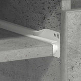Desk Concrete Grey 90x45x76 cm Engineered Wood 801377