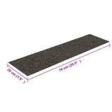 Stair Mats Self-adhesive 30 pcs 76x20 cm Anthracite Rectangular 3365729