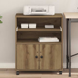 Printer Stand Artisan Oak 60 x 48 x 74 cm Engineered Wood 862286