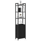 Book Cabinet Black Oak 40 x 24 x 161 cm Engineered Wood 883850