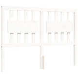 Bed Frame without Mattress White 120x200 cm Solid Wood Pine 3192422