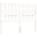 Bed Frame without Mattress White Double Solid Wood 3194287