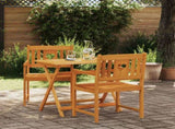 Garden Chairs 2 pcs Natural Solid Acacia Wood 42028088
