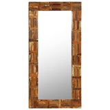 Wall Mirror Solid Reclaimed Wood 60x120 cm 246419