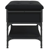 Shoe Bench Black 62x42x45 cm Engineered Wood 835187