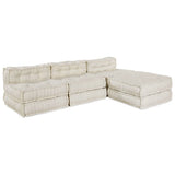 Modular Sofa 4 pcs Cream Fabric 3315064