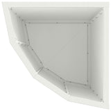 Corner Planter White 30 x 30 x 50 cm Steel 883676