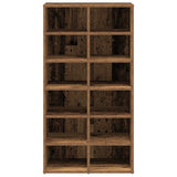 ZNTS Shoe Rack Old Wood 54x34x100.5 cm Engineered Wood 855836