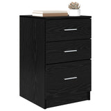 Bedside Cabinet Black Oak 40 x 40 x 63 cm Engineered Wood 880916