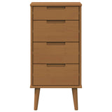 Chest of Drawers MOLDE Caramel 40 x 35 x 82 cm Solid Pine Wood 42020934