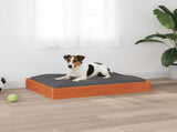 Dog Bed Wax Brown 72 x 54 x 9 cm Solid Pine Wood 867643