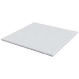 Mattress Topper White 180 x 200 x 6 cm Jaquard Fabric 4106185