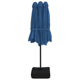 Garden Parasol Azure Blue, Dark Grey Polyester, Powder-Coated Iron 362952