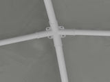 Party Tent 250 x 250 x 240 cm Light Grey PE and Steel 42032987