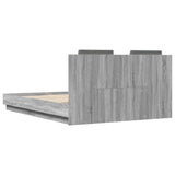 Bed Frame without Mattress Grey Sonoma 120x200 cm 3209931