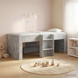 Kids'High Bed Frame 2 pcs Concrete Grey 90 x 200 cm 3422558